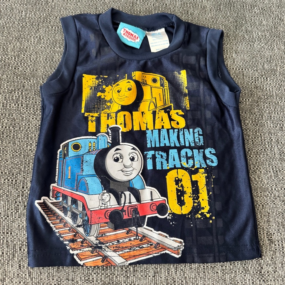 Thomas & Friends Dark Blue Tank Top with Thomas Design